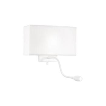 Ideal Lux - LED Rugalmas fali lámpa HOTEL 1xE27/60W/230V + LED/1,5W fehér 215693 kép