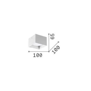 Ideal Lux ledlámpa Spike Square, fekete, alumínium, 10 x 10 cm, 10 x 10 cm kép