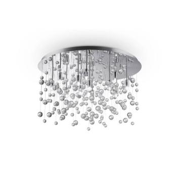 Ideal Lux mennyezeti lámpa Neve 12-fl króm/tiszta Ø 63cm kép
