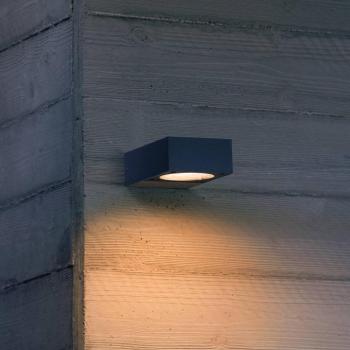 IDEAL LUX Sirio kültéri fali lámpa, fekete, szélesség 10 cm, fém kép