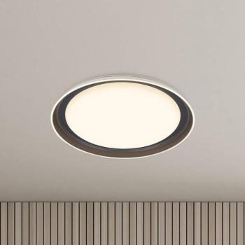 Ijus LED mennyezeti lámpa, fehér/antracit, Ø 43 cm, műanyag kép