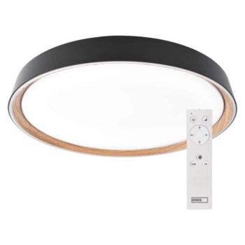 ILVI LED-es felületre szerelhető lámpa, kör alakú, 45 W, fényerő-szabályozás + CCT, feket, 2700, 220-240V, CRI> 80, IP20, EMOS, ZM5117 kép