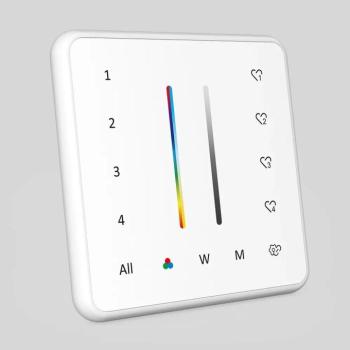 IMLTLED 4 zónás RGB+CCT panel távirányító , 2.4G , csoportvezérlés , jelenetmemória , Miboxer (Mi-Light) kompatibilis , PR02 kép