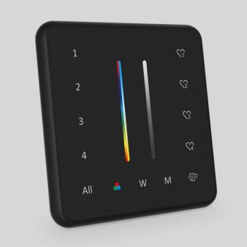IMLTLED 4 zónás RGB+CCT panel távirányító , 2.4G , csoportvezérlés , jelenetmemória , Miboxer (Mi-Light) kompatibilis , PR02B