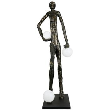IMMAX SILUETTE Glam Aura - 185 cm - socha, stojací lampa, bronz, sklolaminát, 3xE27 kép