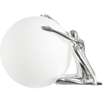 IMMAX SILUETTE Moon Lady 53 - socha, dekorační lampa silver shiny (chrom), sklolaminát,1xE27