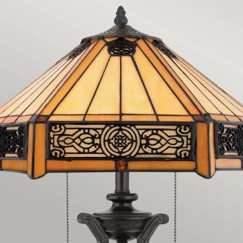 Indus asztali világítás, borostyán/bronz, magasság 58 cm kép