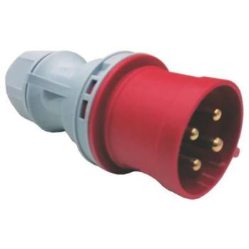 Ipari lengő csatlakozó dugó 4X32A 380-415V IP44, Eurolamp, 574820 kép