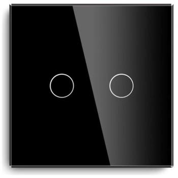 iQtech Millennium, Zigbee 2x NoN kapcsoló Smartlife, fekete