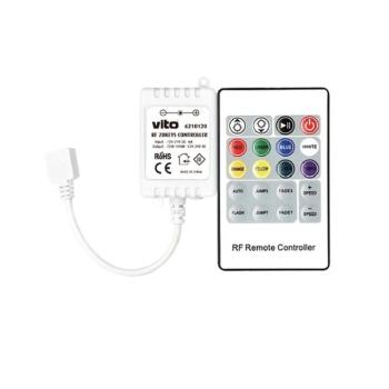IR RGB LED szalag vezérlő és 24 gombos távirányító MAESTRO-1 12-24V DC MAX 144W 6210100 VITO kép