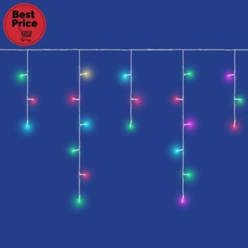 iSparkle LEDS108IV-1 LED-es fényfüggöny, 3 m / 108 db RGB LED, applikációval vezérelhető, smart, kül- és beltéri kivitel kép