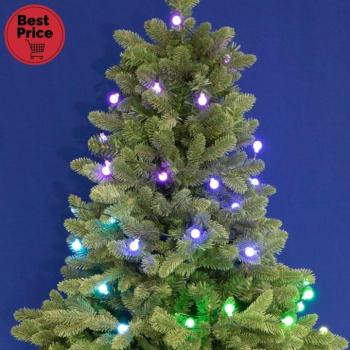 iSparkle LEDS120DV LED-es fényfüzér, 11,9 m / 120 db RGB LED, gömb, applikációval vezérelhető, smart, kül- és beltéri kivitel kép