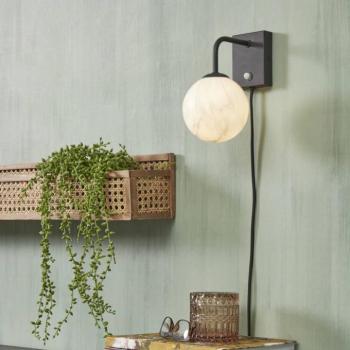 IT'S ABOUT RoMi Carrara fali lámpa, fekete/márvány kép