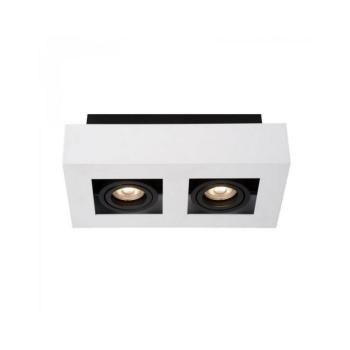 IT8001S2-WH/BK - Mennyezeti lámpa CASEMIRO 2xGU10/50W/230V IT8001S2-WH/BK