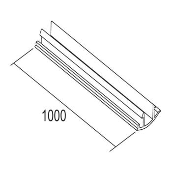 Ivela LKM sínfedél, fehér, hossz 100 cm kép