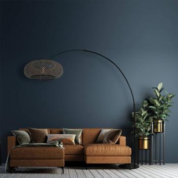 Íves állólámpa Sparkled Light fekete kép