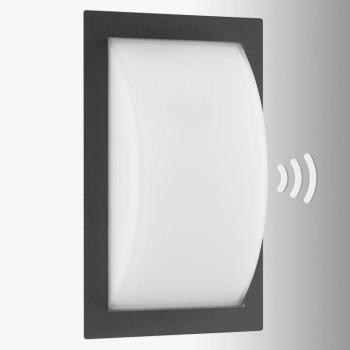Ivett LED kültéri fali lámpa, grafit, mozgásérzékelővel kép