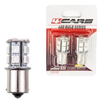 Izzó 13LED12V S25-5050SMD BA15S narancssárga 2 db – 92445 kép