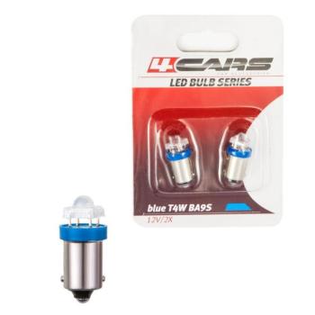 Izzó 1LED 12V BA9S kék, 2 db – 92674 kép