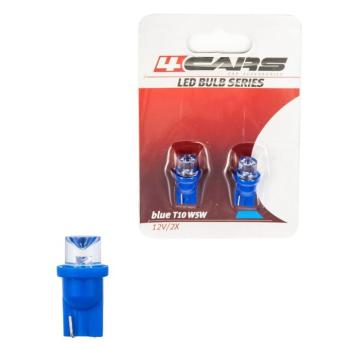 Izzó 1LED 12V T10, kék, 2 db – 92711 kép