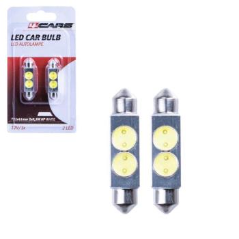 Izzó 2 SMD LED 12V 2×0,5W T11×41 mm, 2 db – 96863