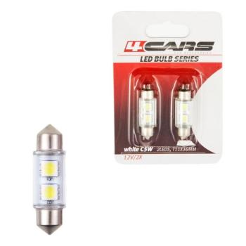 Izzó 2LED 12V FESTOON SMD T11×36 mm, 2 db – 92506 kép