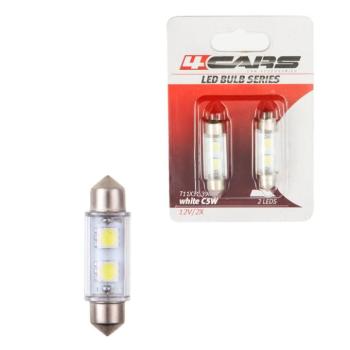 Izzó 2LED 12V FESTOON SMD T11×39 mm, 2 db – 92612 kép