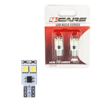 Izzó 4LED 12V CANBUS 5050SMD T10, 2 db – 92537