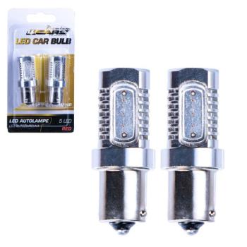 Izzó 5 SMD LED 12V BA15S 5×1,5W, 2 db – PIROS