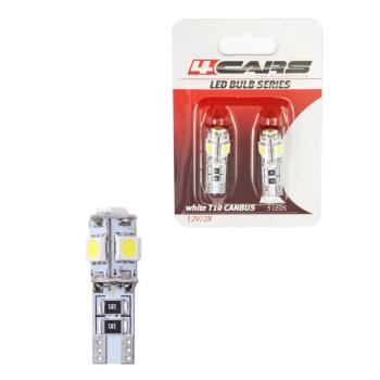 Izzó 5LED 12V CANBUS 5050SMD T10, 2 db – 92582 kép