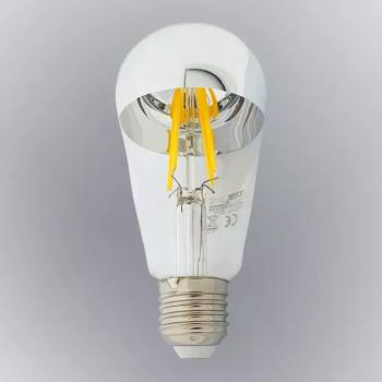 Izzó FL LED ST64 8W E27 4200K Half Silver kép