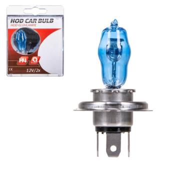 Izzó H4 12V 60/55W Xenon hatású Super White 2 db, E-jeles – 96887 kép