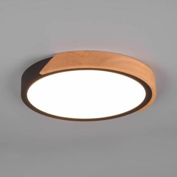 Jano LED mennyezeti lámpa, Ø31,5cm, 3000 K, fekete kép