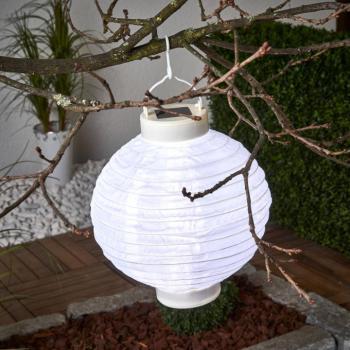 Jerrit LED napelemes lámpa 20 cm, fehér kép