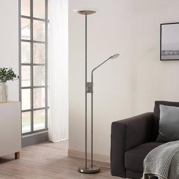 Lindby Jonne LED álló lámpa, kerek, olvasókaros, dimmelhető, 180 cm kép
