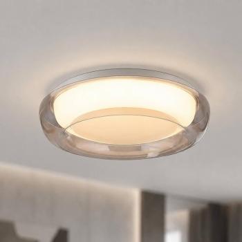 Jude Flush LED mennyezeti világítás, borostyánszínű, Ø 30 cm, CCT kép