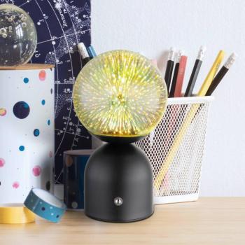 Julsy LED-es újratölthető asztali lámpa, fekete, 3D, magasság 21 cm, CCT kép