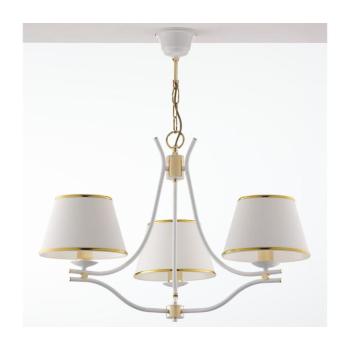 Jupiter 2085 - SAMBA láncos csillár 3xE27/15W/230V fehér/arany 2085 kép