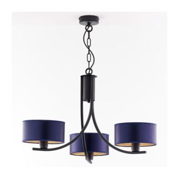 Jupiter 2099 - láncos csillár ARTHUR 3xE27/15W/230V kék/fekete 2099 kép