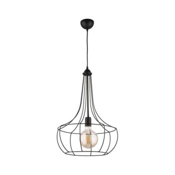 Jupiter 1653 - Csillár zsinóron FOX 1xE27/60W/230V fekete 1653 kép