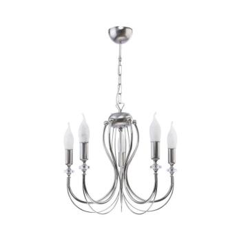 Jupiter 1688 - Csillár láncon MELANI 5xE14/40W/230V ezüst 1688 kép