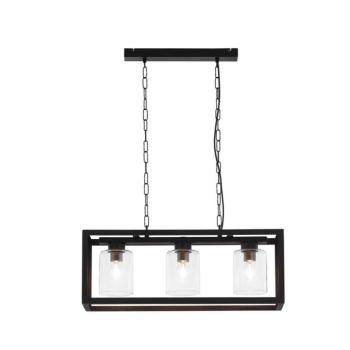 Jupiter 1805 - MC3 - Csillár láncon MACARI 3xE27/60W/230V fekete 1805 kép