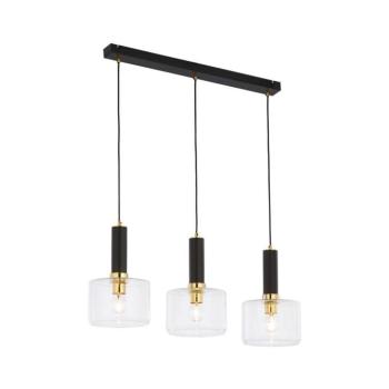 Jupiter 1848 - VA3 - Csillár zsinóron VANES 3xE27/60W/230V réz/fekete 1848 kép