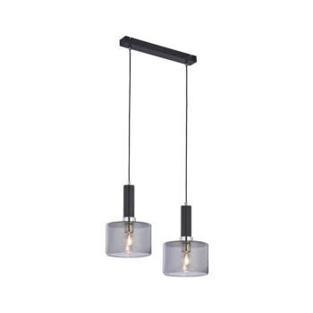 Jupiter 1859 - VA2 - Csillár zsinóron VANES 2xE27/60W/230V ezüst/fekete 1859 kép