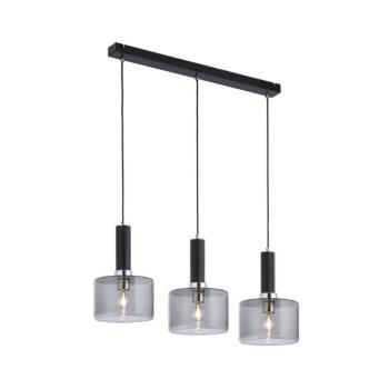 Jupiter 1860 - VA3 - Csillár zsinóron VANES 3xE27/60W/230V ezüst/fekete 1860 kép