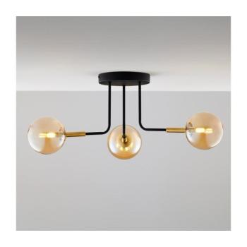 Jupiter 2037 - Felületre szerelhető csillár BURANO 3xG9/10W/230V fekete/arany/bézs 2037