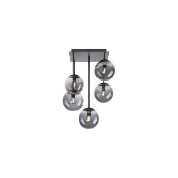 JUST LIGHT. 14602-18 - Csillár rúdon WIDOW 5xE14/25W/230V fekete 14602-18 kép