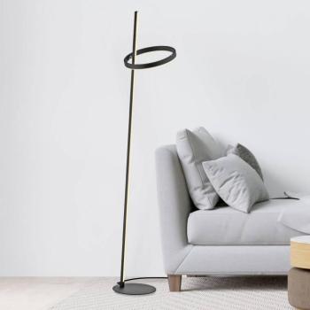 JUST LIGHT. LED álló lámpa Ritus fekete vas dimmelhető 3000 K kép