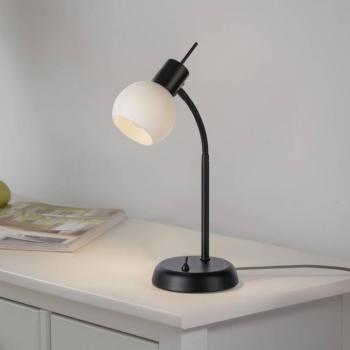 JUST LIGHT. Loki asztali lámpa, fekete, vas, üveg kép