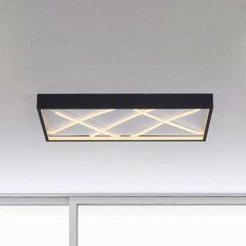 JUST LIGHT. Mikado LED mennyezeti világítás, 60 x 30 cm, fekete
